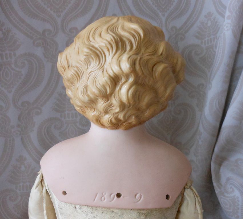 German Bisque Shoulder head Doll by Kling German Bisque Shoulder head Doll by Kling