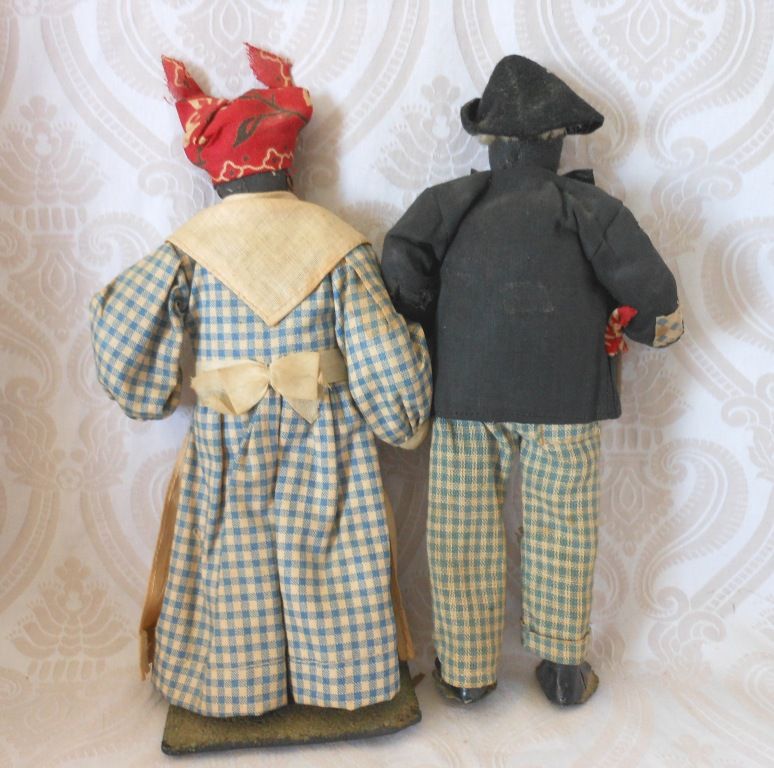 Vintage Black Cloth Doll Couple Vintage Black Cloth Doll Couple