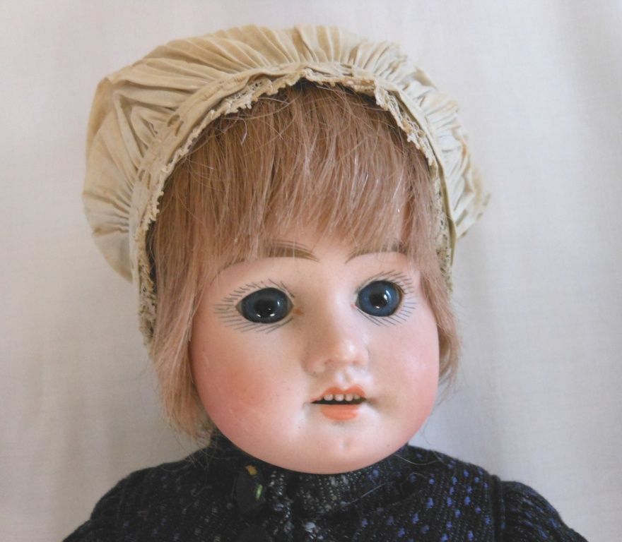 Early German Bisque Head Doll in All Original Ethnic Costume Early German Bisque Head Doll in All Original Ethnic Costume