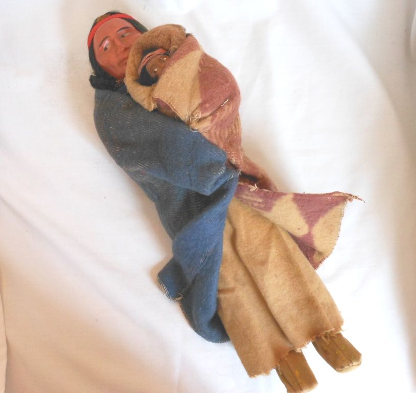 Skookum Indian Native American Mother and Baby Composition Doll Skookum Indian Native American Mother and Baby Composition Doll