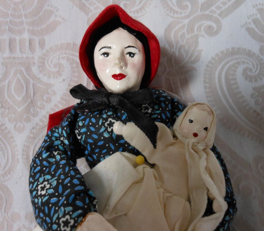 Vintage Pioneer Lady with Baby Vintage Pioneer Lady with Baby
