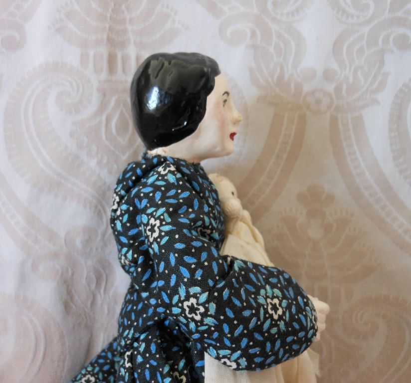 Vintage Pioneer Lady with Baby Vintage Pioneer Lady with Baby