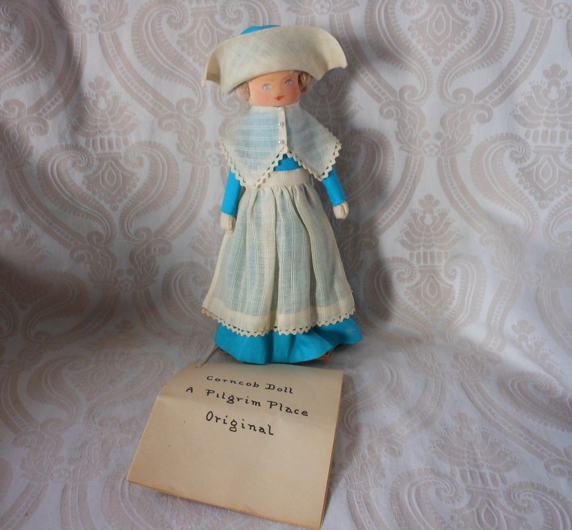 Pilgrim Lady Corncob Folk Art Doll Pilgrim Lady Corncob Folk Art Doll