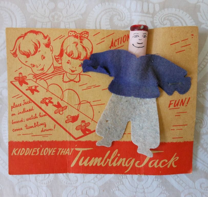 Tumbling Jack Vintage Toy Tumbling Jack Vintage Toy