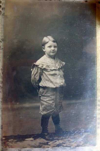 Bronsons Studio Montrose Pa RPPC Boy in Polka Dot Knickers Bronsons Studio Montrose Pa RPPC Boy in Polka Dot Knickers