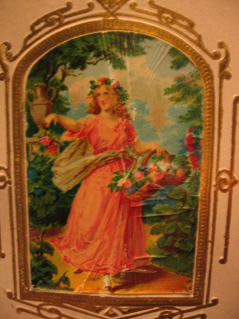 2 Chromolithographed Victorian Boxes with Lovely Ladies 2 Chromolithographed Victorian Boxes with Lovely Ladies