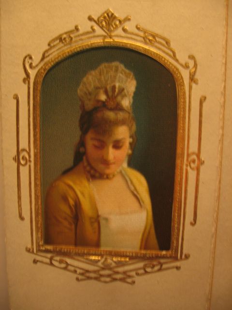 2 Chromolithographed Victorian Boxes with Lovely Ladies 2 Chromolithographed Victorian Boxes with Lovely Ladies