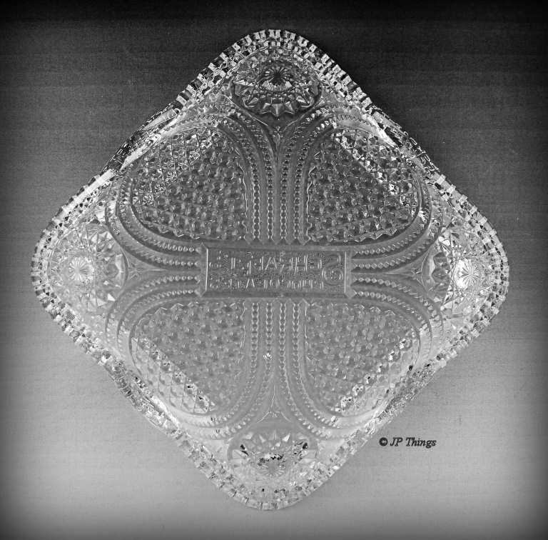 Early 1900's EAPG Schrafft's Chocolates Advertising Candy Dish Early 1900's EAPG Schrafft's Chocolates Advertising Candy Dish