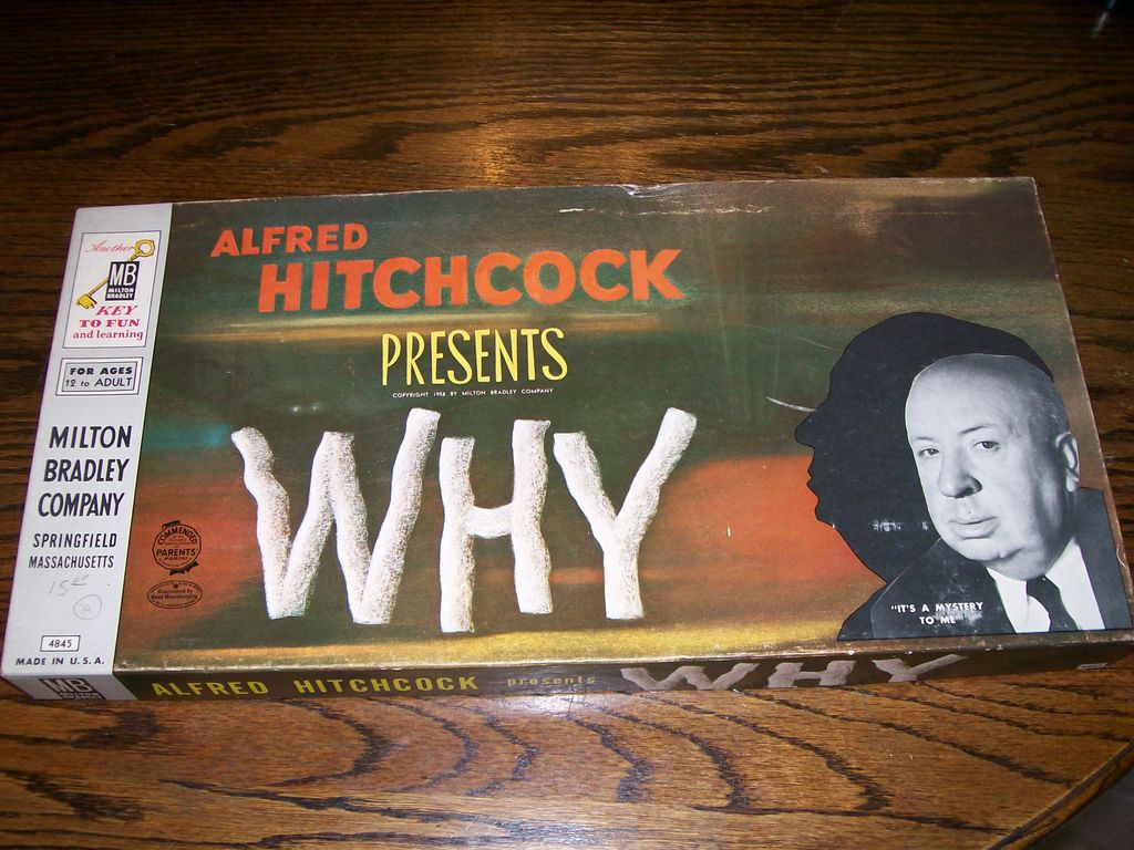 Alfred Hitchcock Prresents "Why" Board Game Alfred Hitchcock Prresents "Why" Board Game