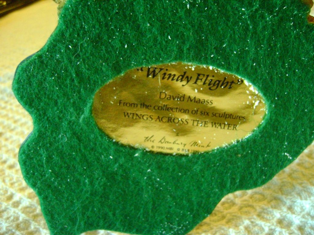 Windy Flight figurine by David Maass from Danbury Mint Windy Flight figurine by David Maass from Danbury Mint