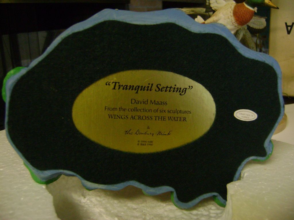 Tranquil Setting figurine by David Maass from The Danbury Mint Tranquil Setting figurine by David Maass from The Danbury Mint
