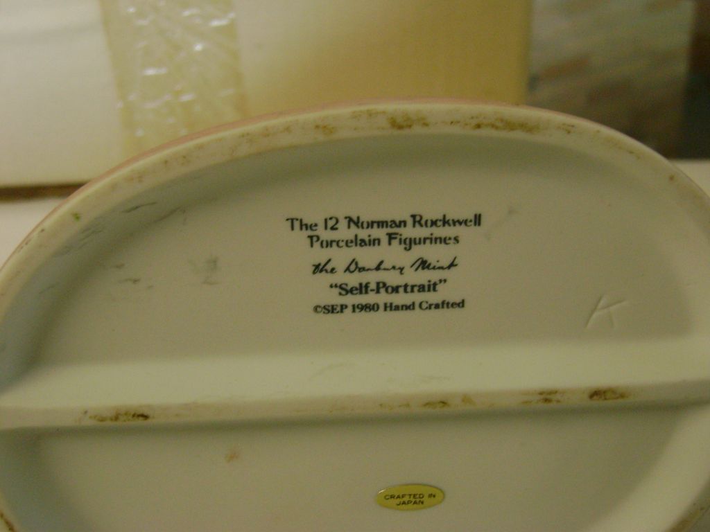 Norman Rockwell Porcelain Figurines Collection Self Portrait Norman Rockwell Porcelain Figurines Collection Self Portrait