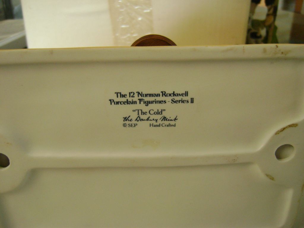 Norman Rockwell Porcelain Figurines Series II The Cold" Norman Rockwell Porcelain Figurines Series II The Cold"