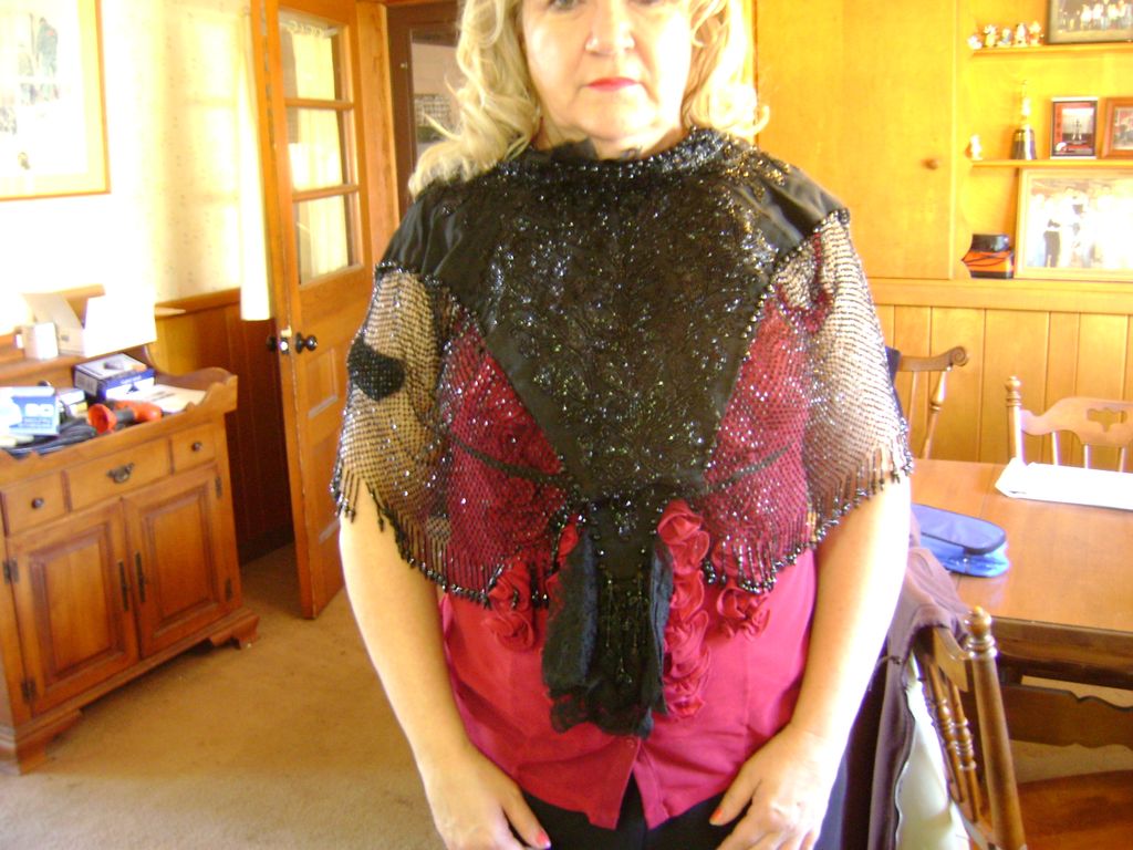 Antique Beaded Shawl Antique Beaded Shawl