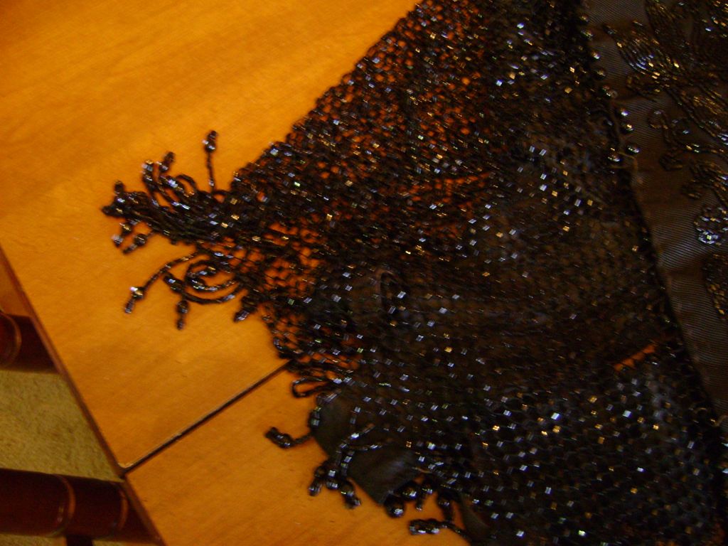 Antique Beaded Shawl Antique Beaded Shawl