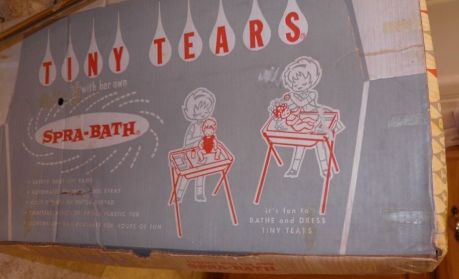 1961 American Character Tiny Tears Spa Bath with Box WORKS! 1961 American Character Tiny Tears Spa Bath with Box WORKS!