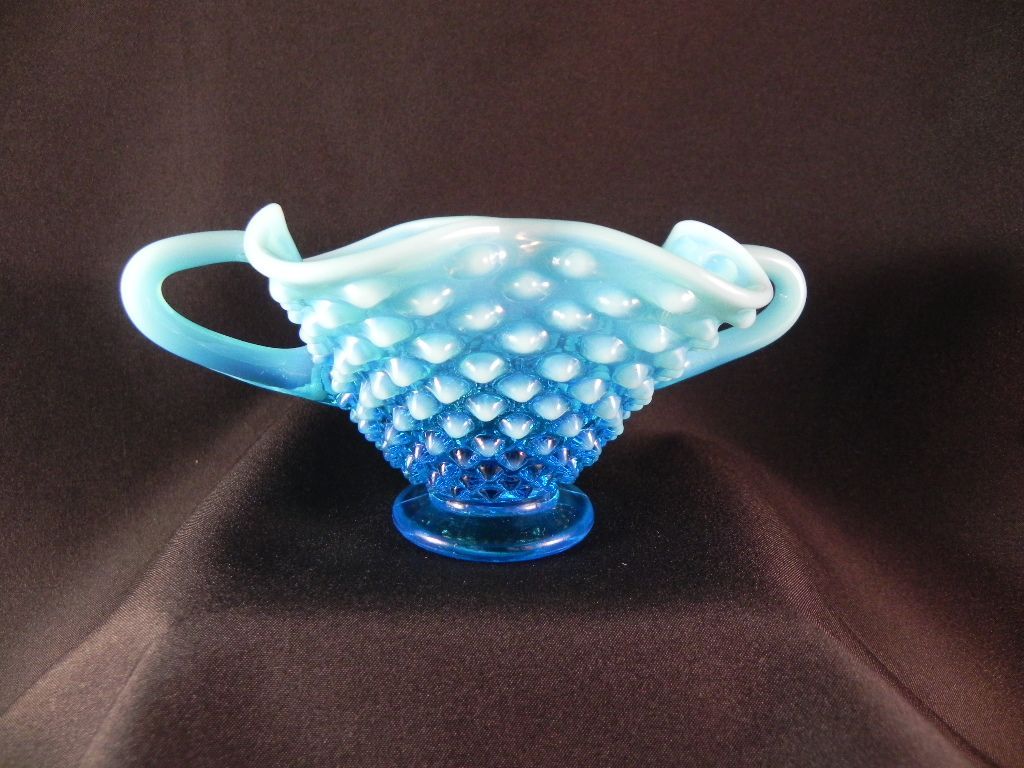 Fenton Opalescent Blue Hobnail Bowl Fenton Opalescent Blue Hobnail Bowl