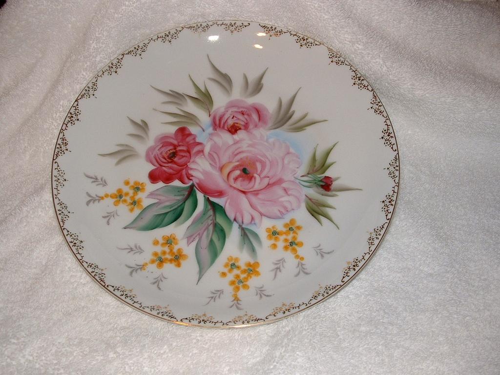 Sterling China, Hand painted Floral Plate Sterling China, Hand painted Floral Plate
