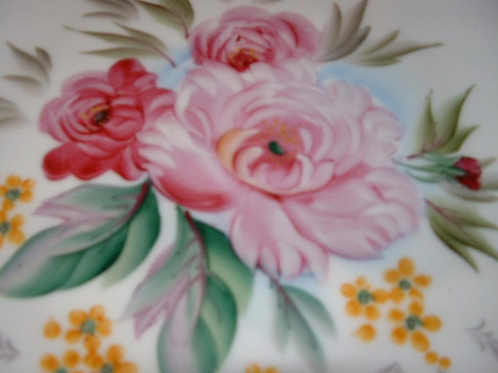 Sterling China, Hand painted Floral Plate Sterling China, Hand painted Floral Plate