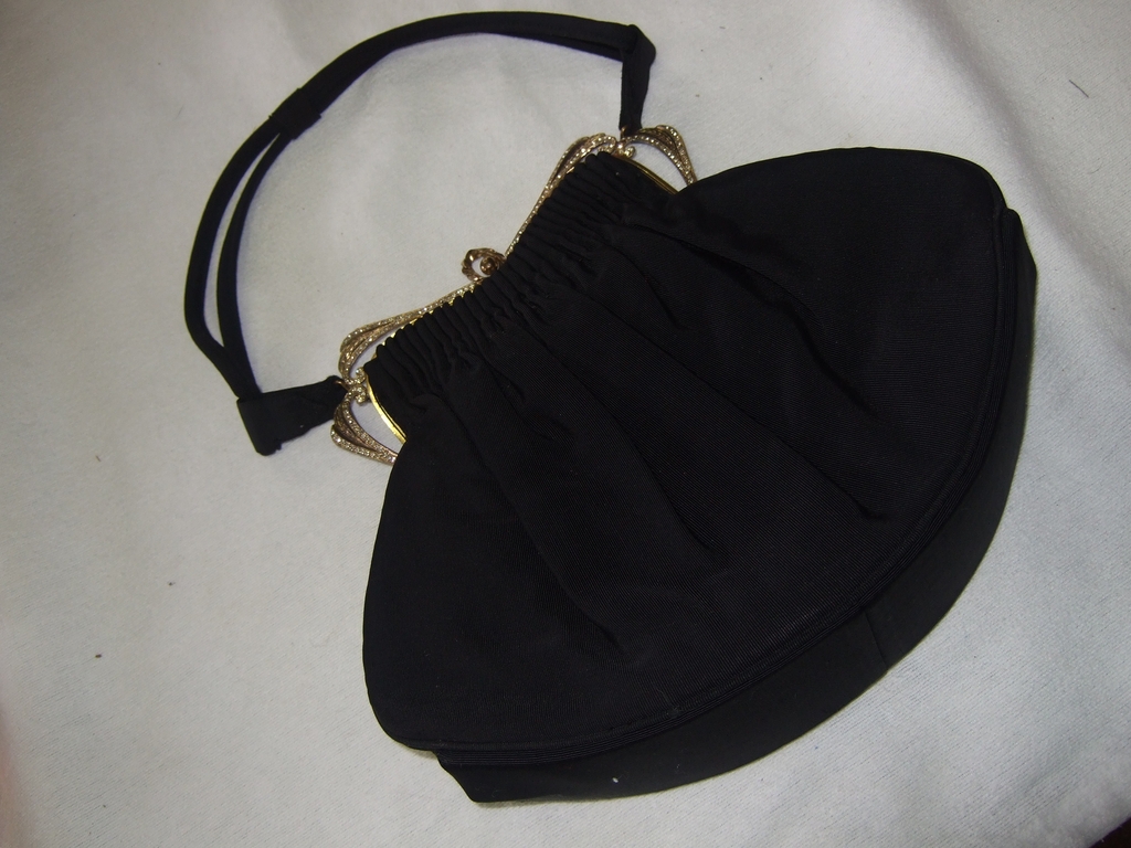 Vintage Guild Original Handbag & Accessories: Black & Rhinestones Vintage Guild Original Handbag & Accessories: Black & Rhinestones