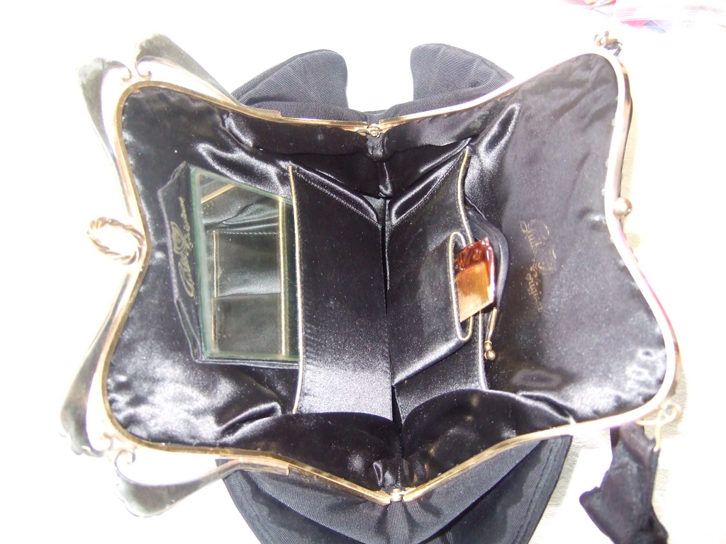 Vintage Guild Original Handbag & Accessories: Black & Rhinestones Vintage Guild Original Handbag & Accessories: Black & Rhinestones