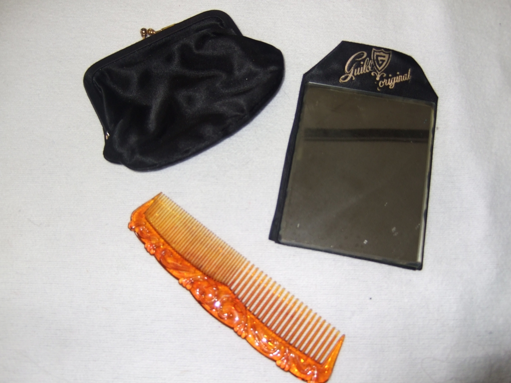 Vintage Guild Original Handbag & Accessories: Black & Rhinestones Vintage Guild Original Handbag & Accessories: Black & Rhinestones
