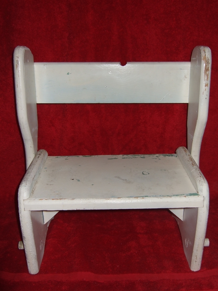 Vintage Child's Wooden Step Stool / Chair / Bench Vintage Child's Wooden Step Stool / Chair / Bench