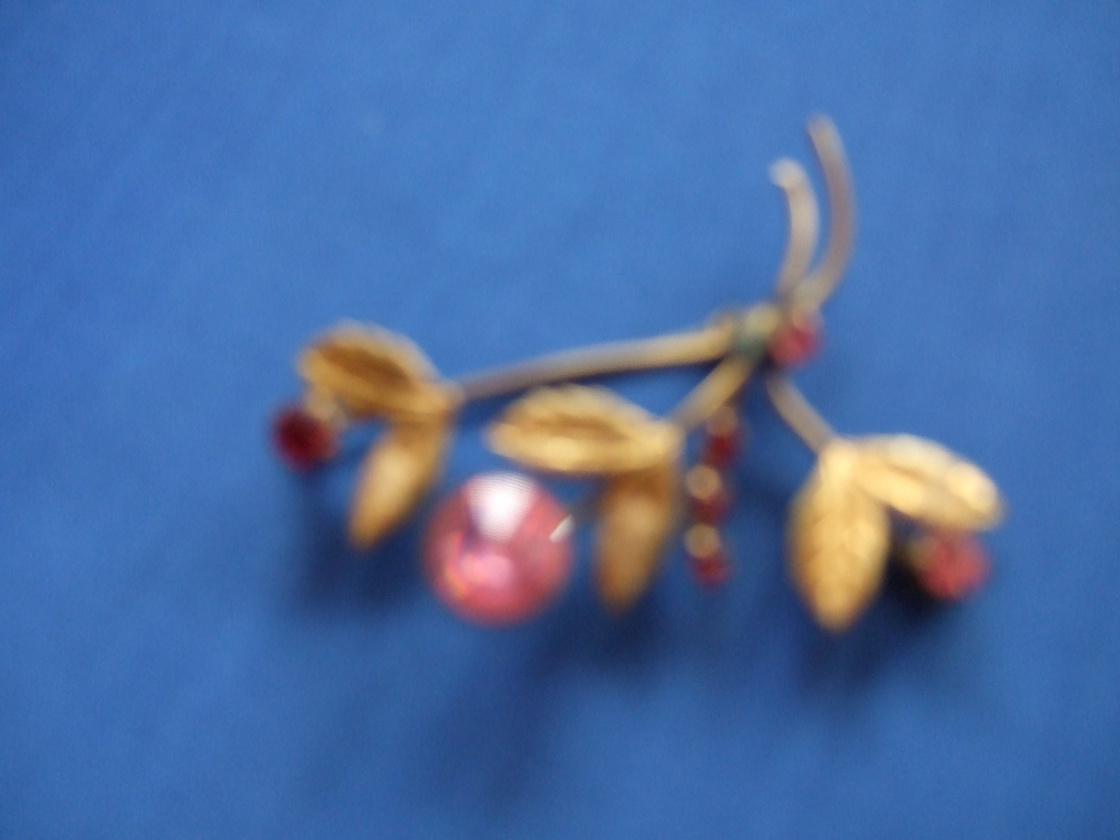 Vintage Colored Rhinestone Floral Brooch Pin Vintage Colored Rhinestone Floral Brooch Pin