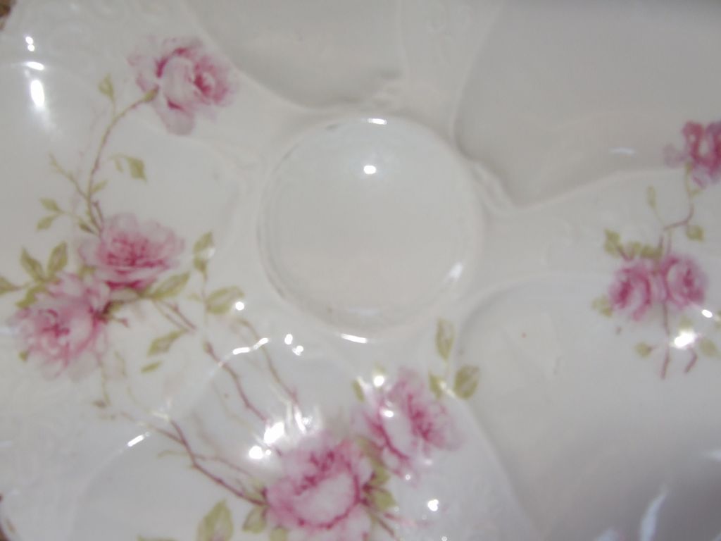 Vintage Austrian, Floral Oyster Plate, 8 1/4" Wide Vintage Austrian, Floral Oyster Plate, 8 1/4" Wide