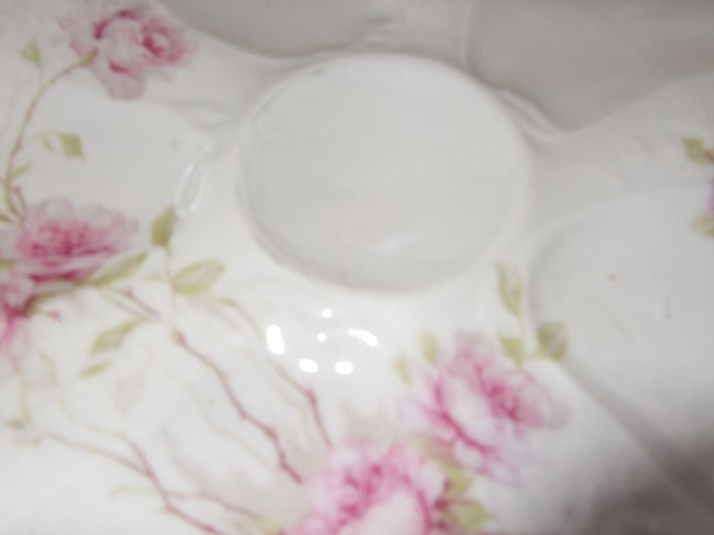 Vintage Austrian, Floral Oyster Plate, 8 1/4" Wide Vintage Austrian, Floral Oyster Plate, 8 1/4" Wide