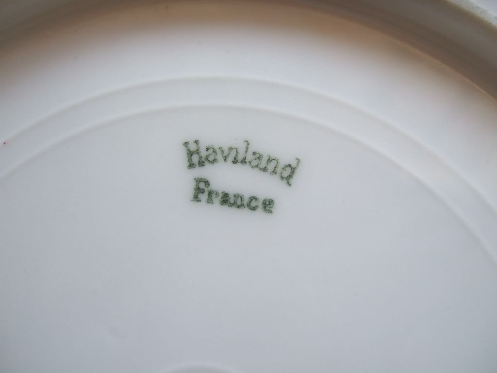 Vintage Haviland, Limoges France, China Plate With Berries Vintage Haviland, Limoges France, China Plate With Berries