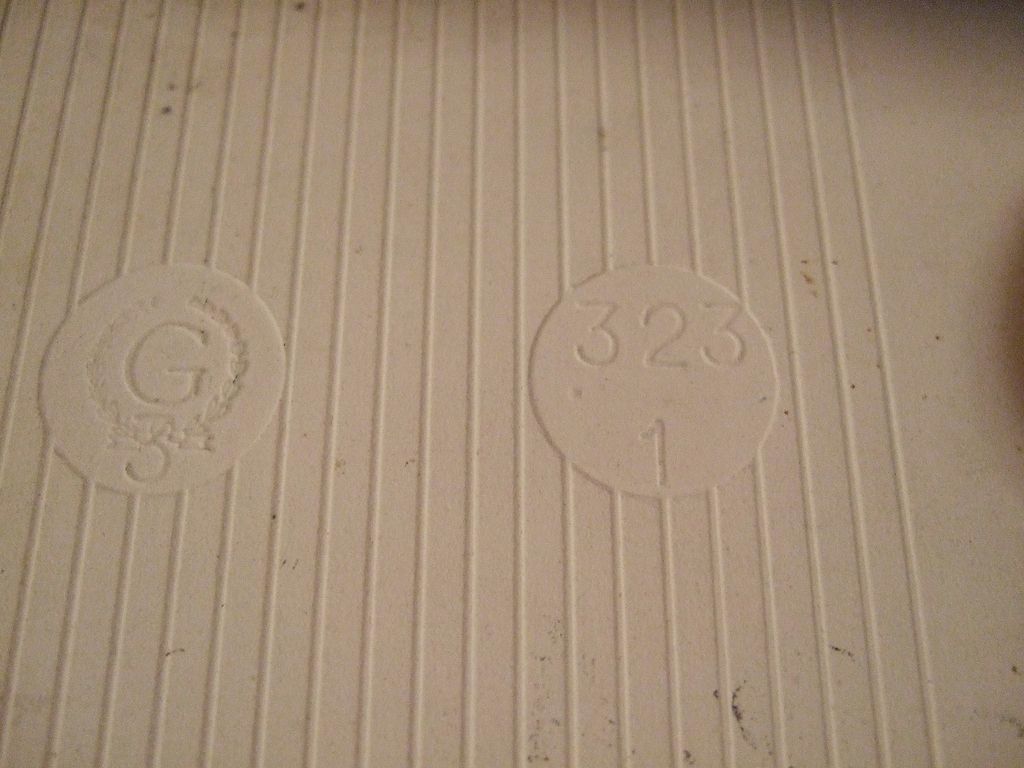4 1/4" x 4 1/4 Inch Delph Blue Tile/Trivet Made in Germany 4 1/4" x 4 1/4 Inch Delph Blue Tile/Trivet Made in Germany