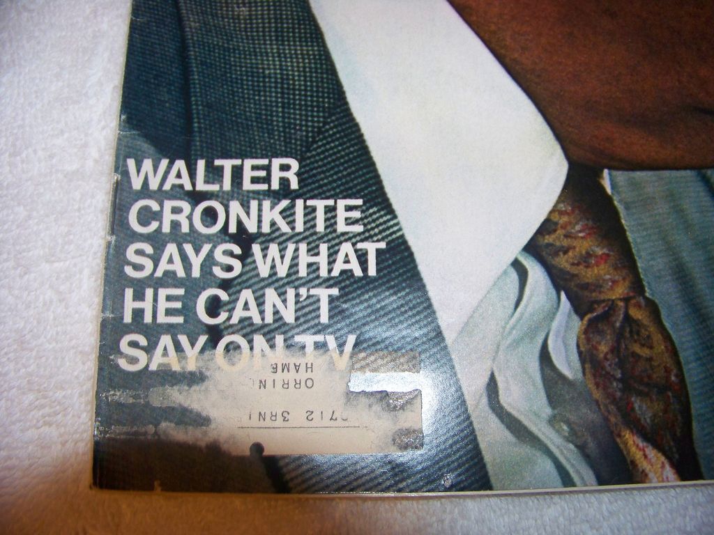 Look Magazine, Walter Cronkite, South, Foot Ball, Nov 1970 Look Magazine, Walter Cronkite, South, Foot Ball, Nov 1970