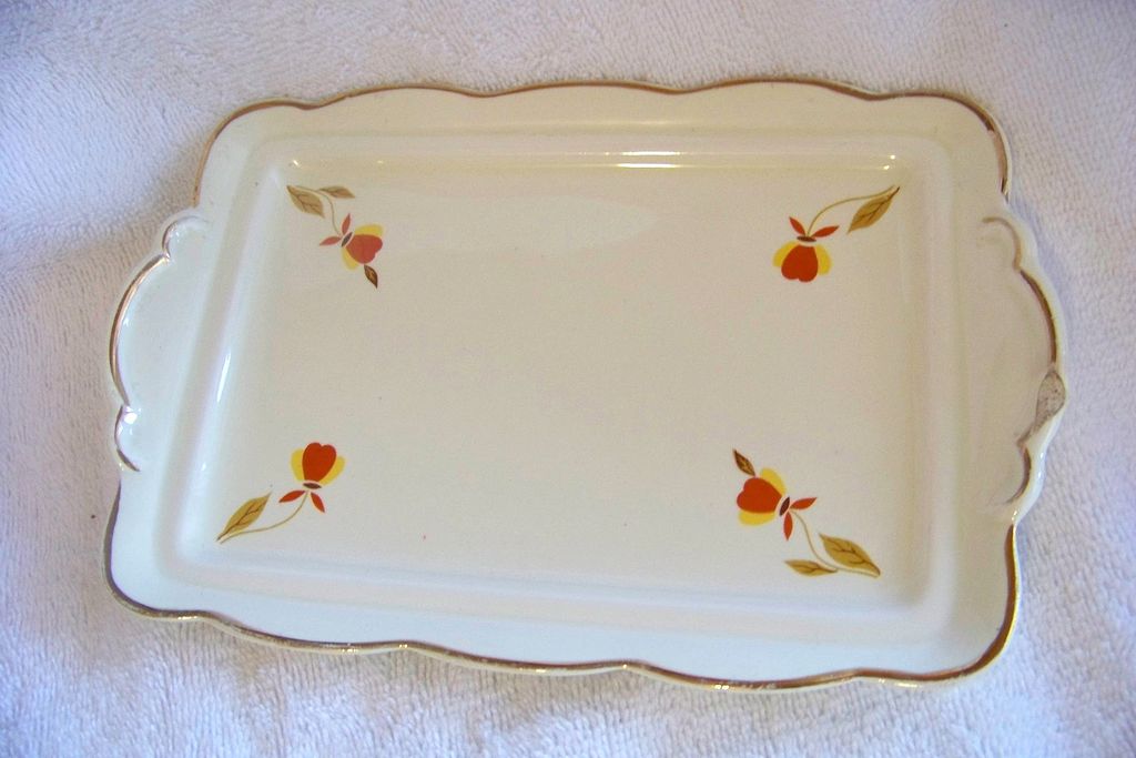 HALL China, Autumn Leaf One Pound Butter Dish HALL China, Autumn Leaf One Pound Butter Dish