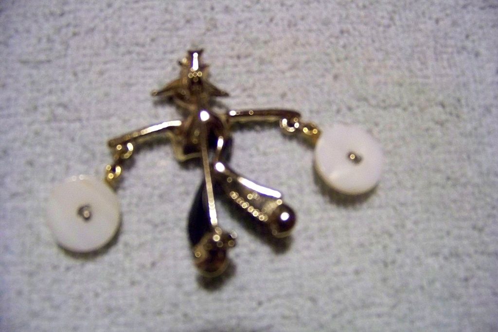 Asian Water Carrier or Bearer Brooch Pin Asian Water Carrier or Bearer Brooch Pin