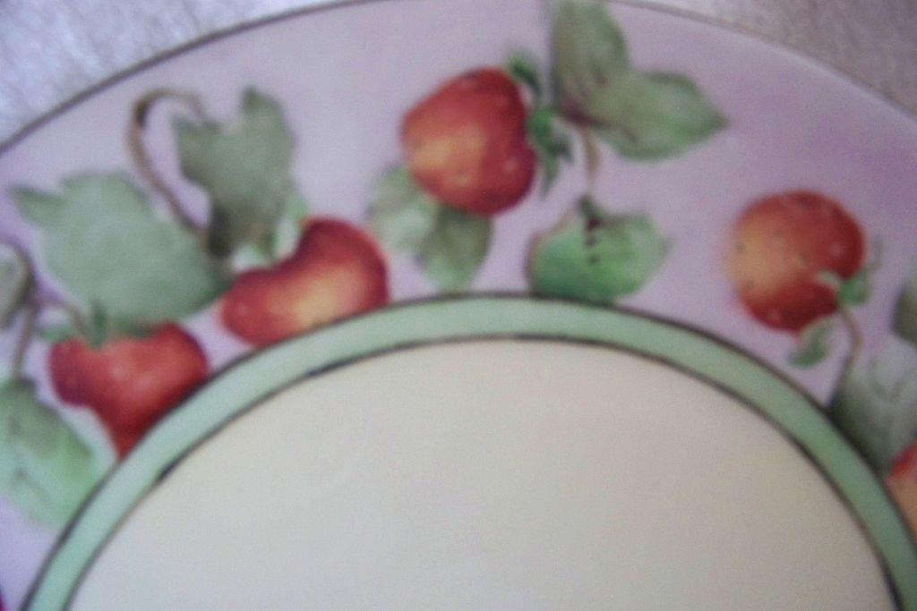 Signed T & V Limoges HANDPAINTED, Strawberry plate Signed T & V Limoges HANDPAINTED, Strawberry plate