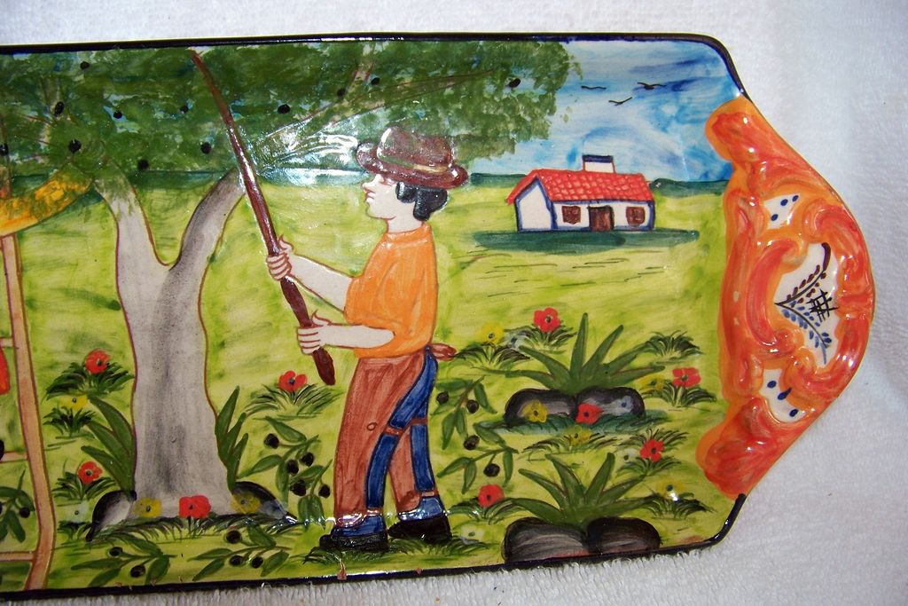 Casa Fina Polido Filho Portugal Art Pottery Tray Casa Fina Polido Filho Portugal Art Pottery Tray