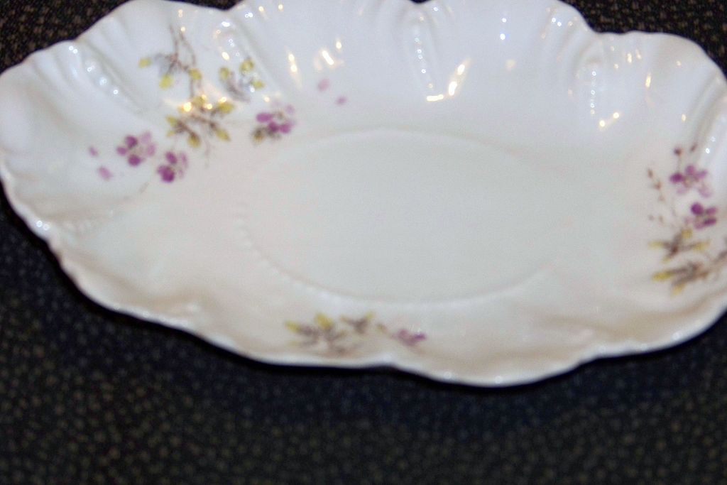 Limoges Art Nouveau Wave Form Sauce Boat W Underplate Limoges Art Nouveau Wave Form Sauce Boat W Underplate