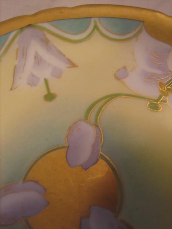 JPL Limoges Hand Painted Orchid Plate by Stouffer China JPL Limoges Hand Painted Orchid Plate by Stouffer China