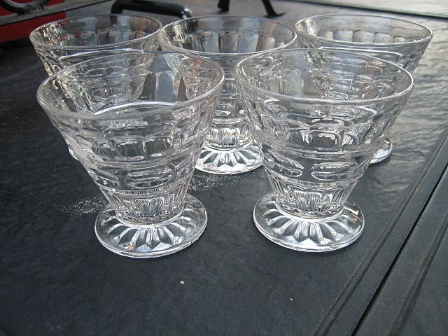 Five FOSTORIA HERMITAGE Crystal Juice or Cocktail Tumblers Five FOSTORIA HERMITAGE Crystal Juice or Cocktail Tumblers