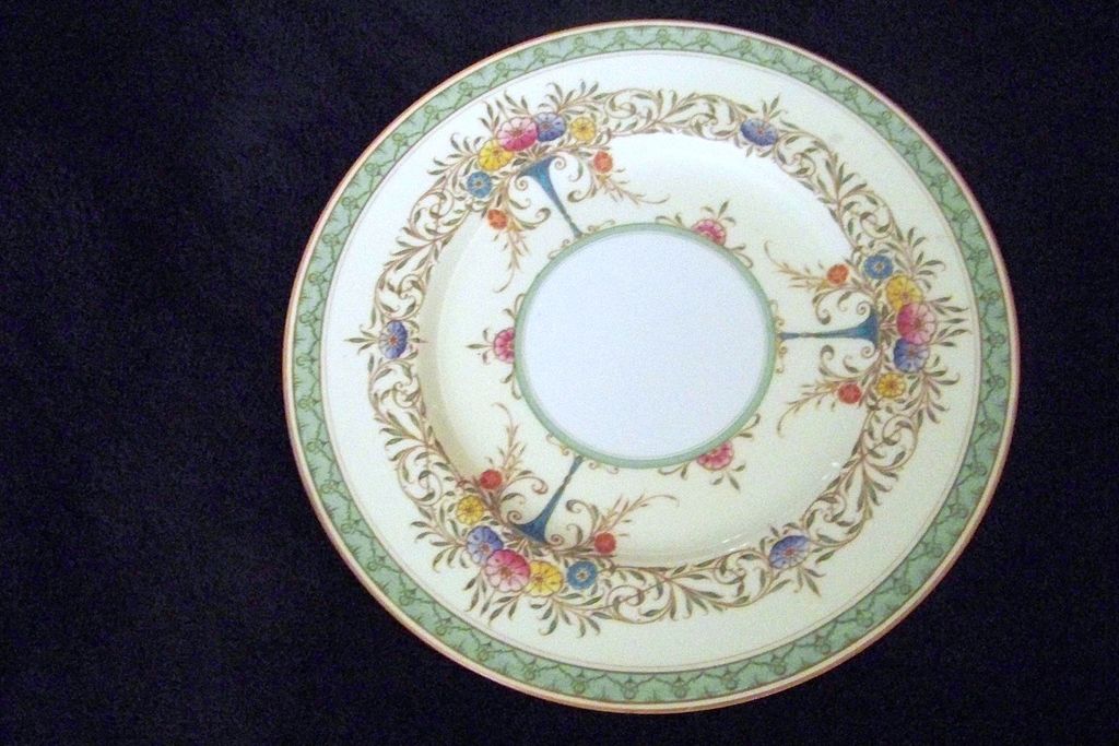 Royal Worcester Enamel Painted Floral Plate England Royal Worcester Enamel Painted Floral Plate England
