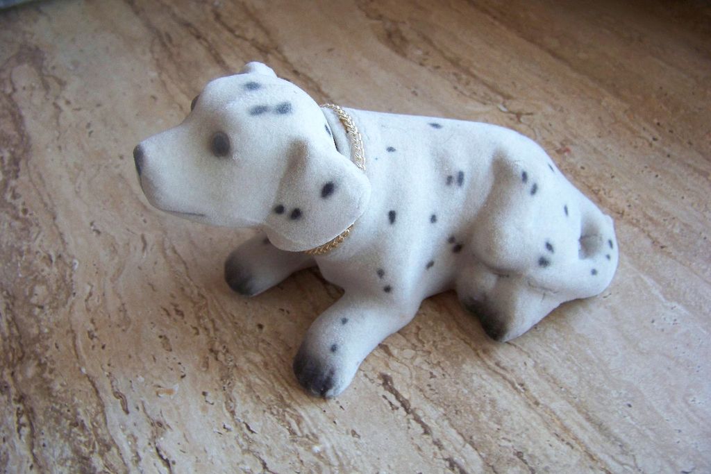Vintage Felt Dog Nodder Vintage Felt Dog Nodder