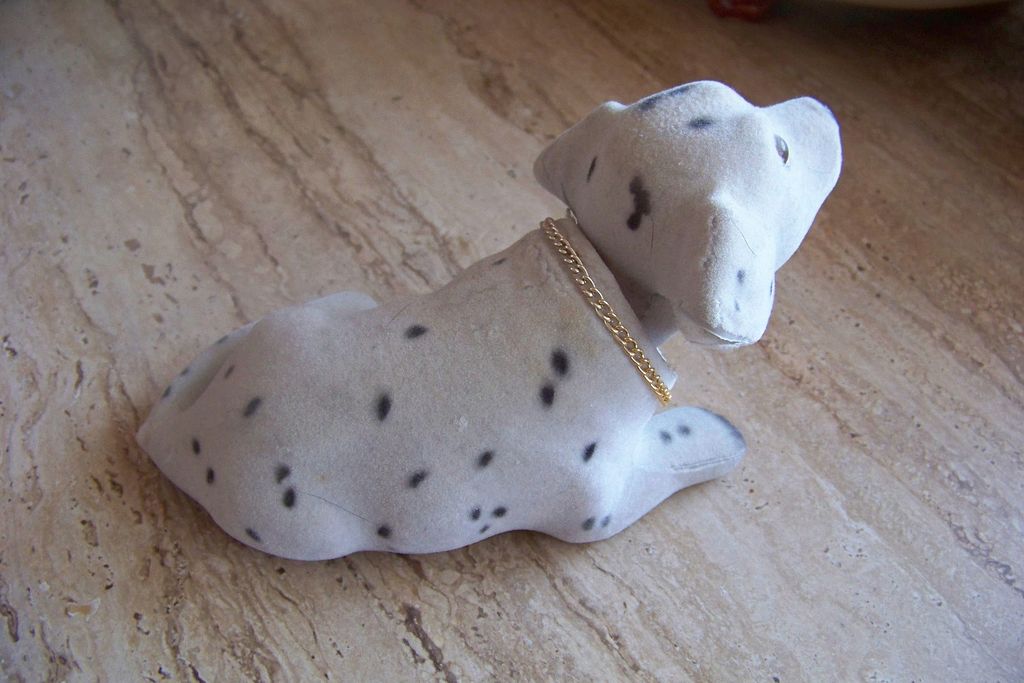 Vintage Felt Dog Nodder Vintage Felt Dog Nodder