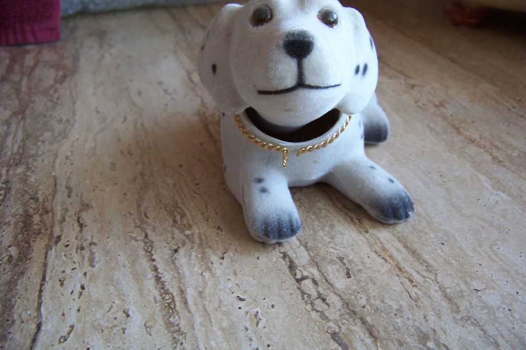 Vintage Felt Dog Nodder Vintage Felt Dog Nodder
