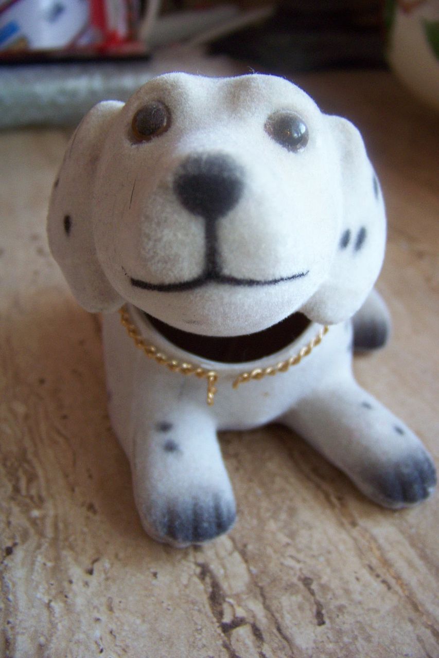 Vintage Felt Dog Nodder Vintage Felt Dog Nodder