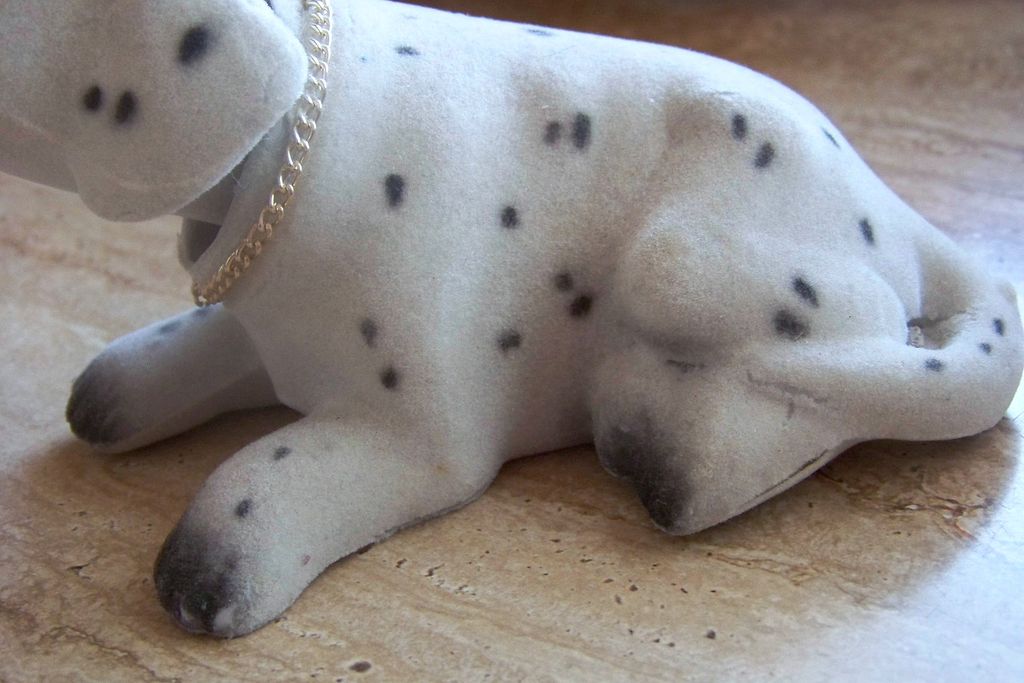 Vintage Felt Dog Nodder Vintage Felt Dog Nodder