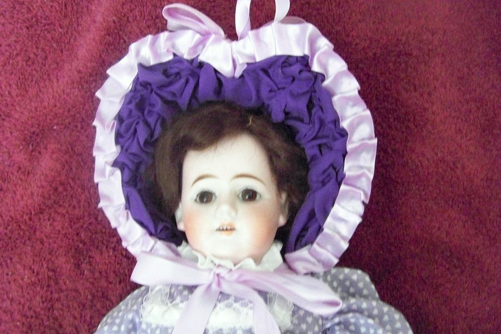 18" Heubach Horse Shoe Doll W Leather Body, Brown Eyes 18" Heubach Horse Shoe Doll W Leather Body, Brown Eyes