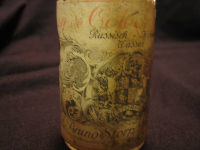 1920's GERMAN Eau De Cologne Bruno Storp Perfume Bottle 1920's GERMAN Eau De Cologne Bruno Storp Perfume Bottle