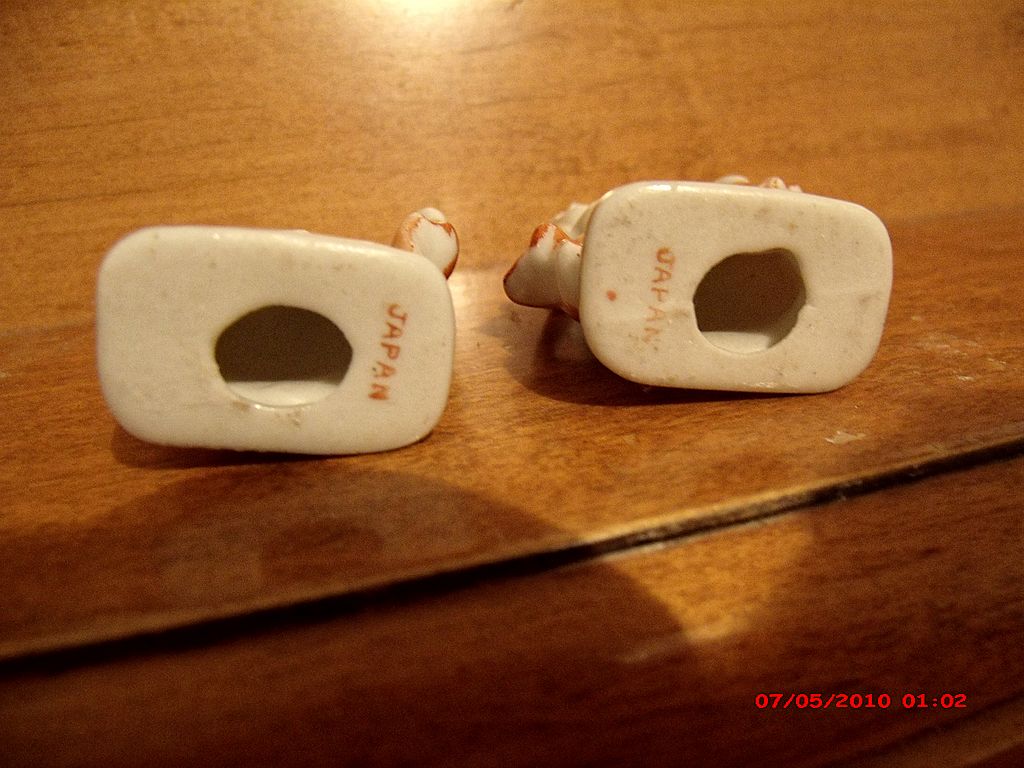 2 Little Dancing Ladies Or Girl Figurines Marked Japan 2 Little Dancing Ladies Or Girl Figurines Marked Japan