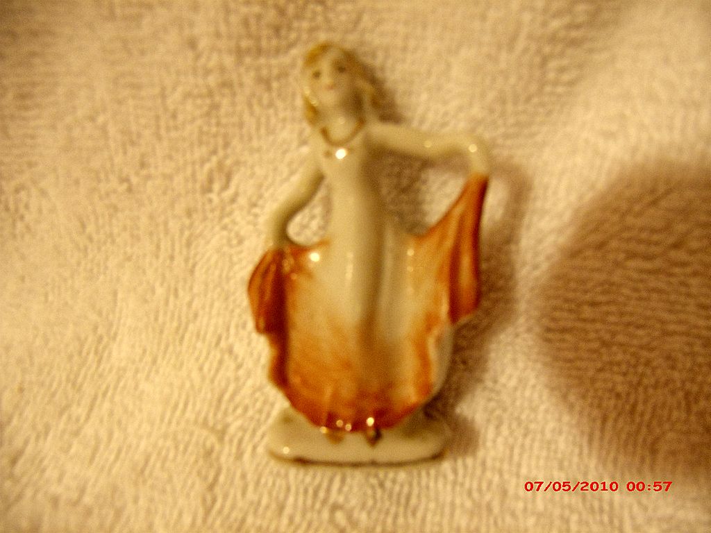 2 Little Dancing Ladies Or Girl Figurines Marked Japan 2 Little Dancing Ladies Or Girl Figurines Marked Japan